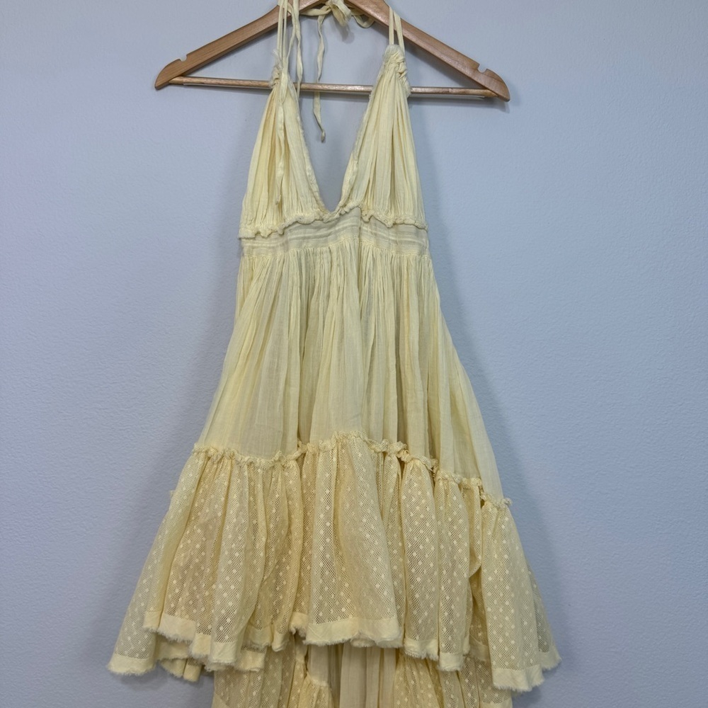 Free People 100-Degree Halter Dress Size Large Women - Picture 4 of 12